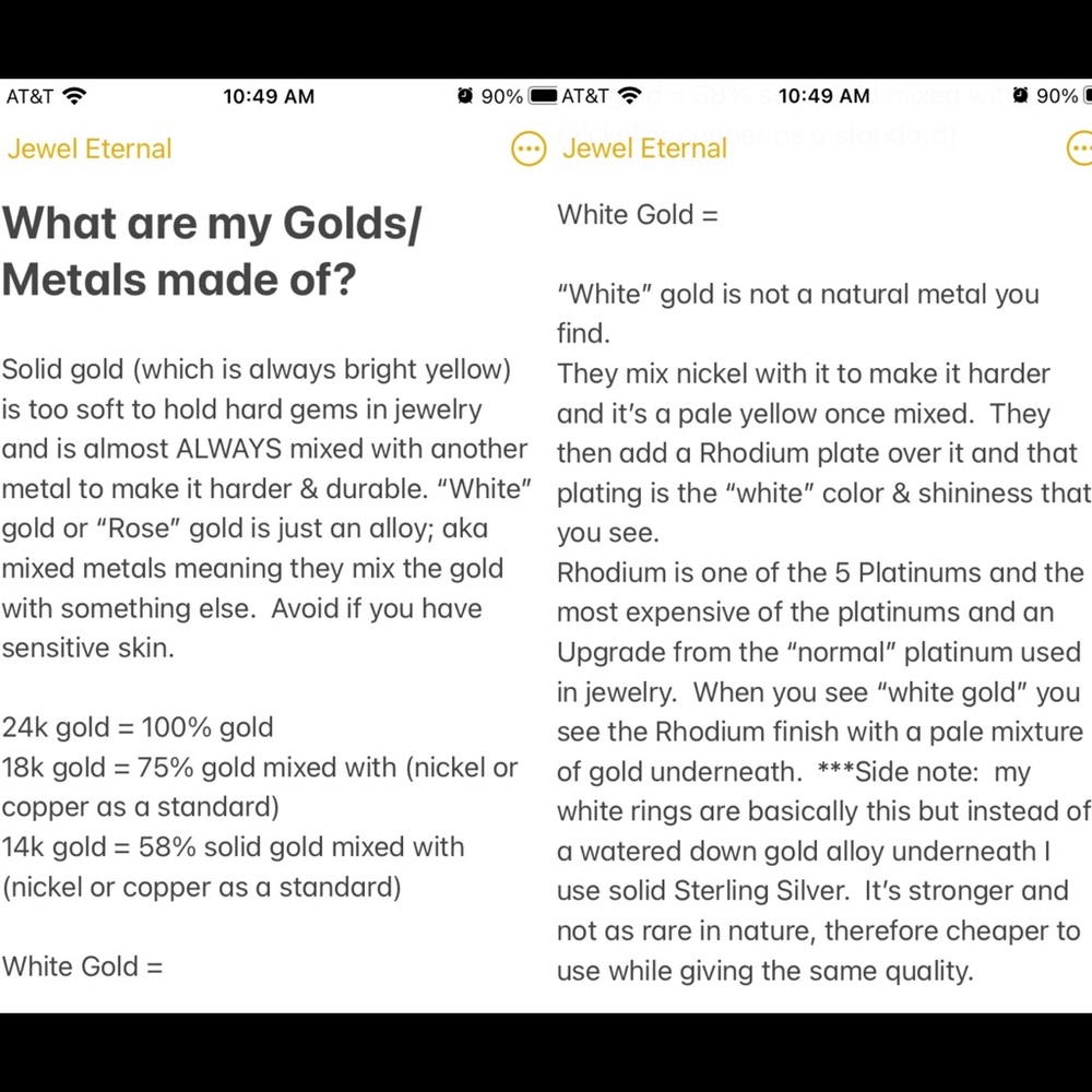 Diamond, Moissanite & Gold Ring Info - Picture 8 of 17